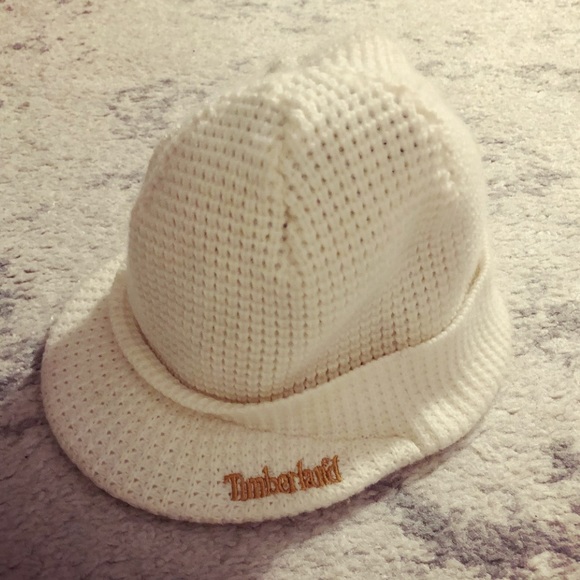 Timberland Accessories - Ivory white knit Timberland cadet brim hat